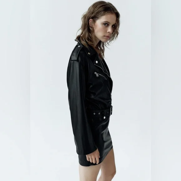 ZARA ZIPPERED FAUX LEATHER DRESS is available for purchase on au PAY Market - Imported Goods Online Store Co.Ltd. | au PAY Market - Online Shopping Site ZARA ZIPPERED FAUX LEATHER DRESS is available for purchase on au PAY Market - Imported Goods Online Store Co.Ltd. | au PAY Market - Online Shopping Site